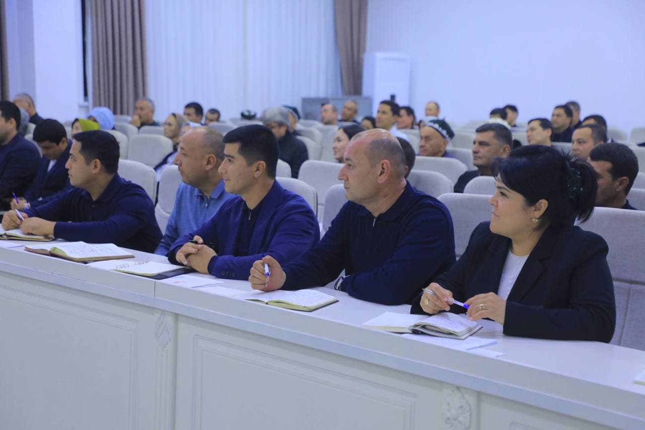 Tumanda 9 oylik faoliyat yakunlari va ustuvor vazifalar muhokama qilindi