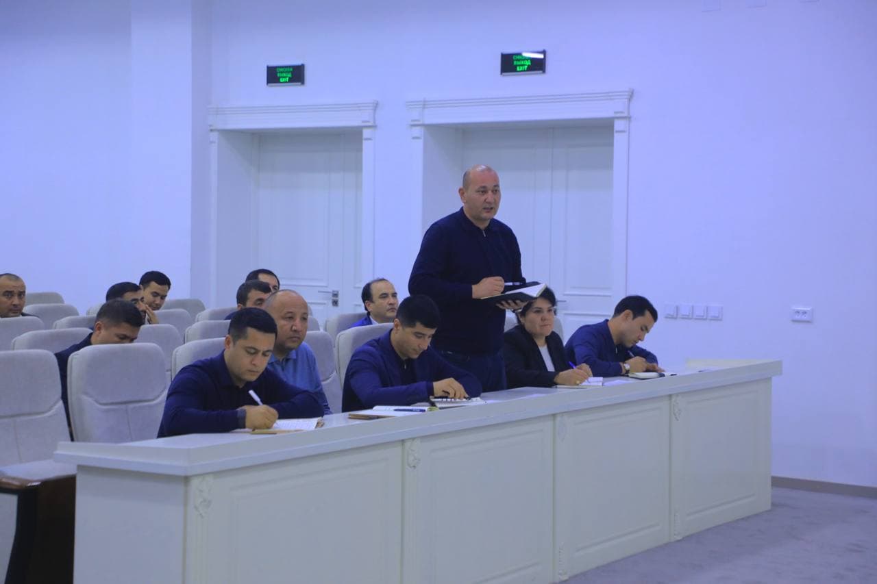 Tumanda 9 oylik faoliyat yakunlari va ustuvor vazifalar muhokama qilindi