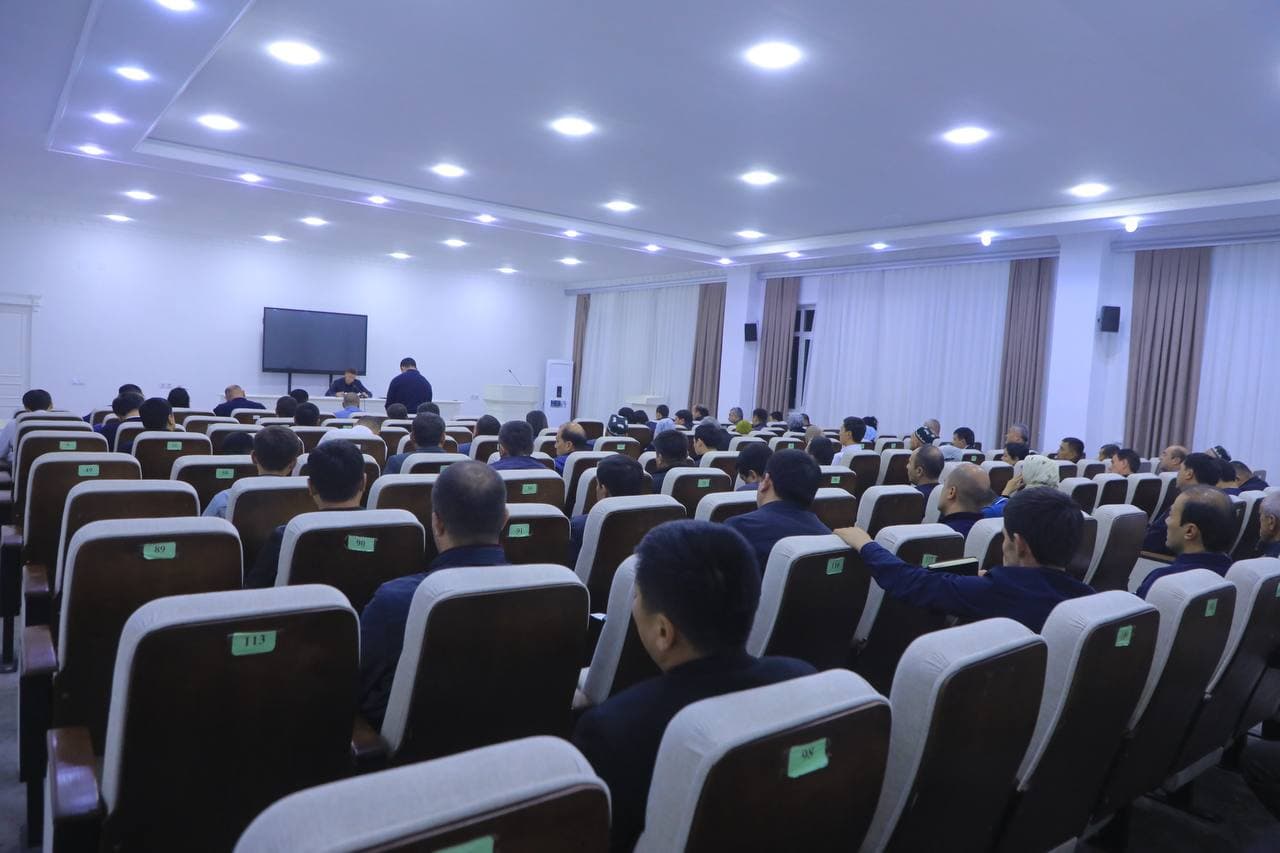 Tumanda 9 oylik faoliyat yakunlari va ustuvor vazifalar muhokama qilindi