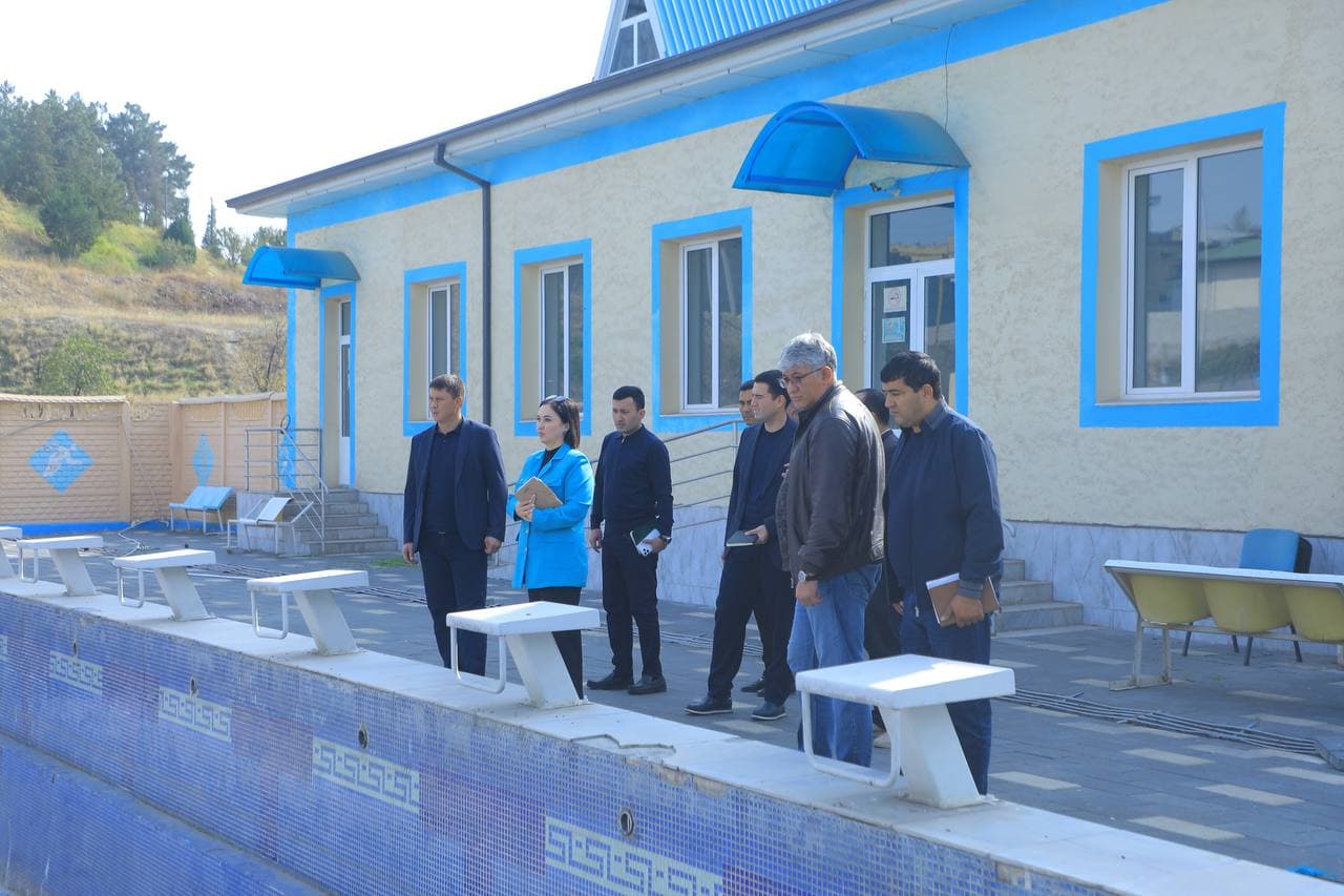 Pahlavon” sport majmuasidagi sharoitlar va navbatdagi vazifalar ko‘rib chiqildi