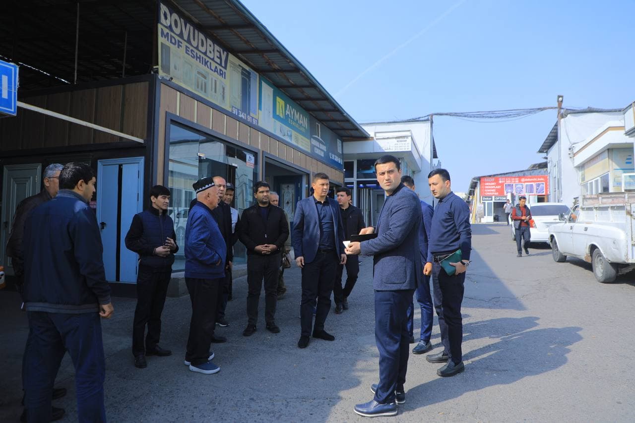 Bozor hududidagi mavjud holat o‘rganildi