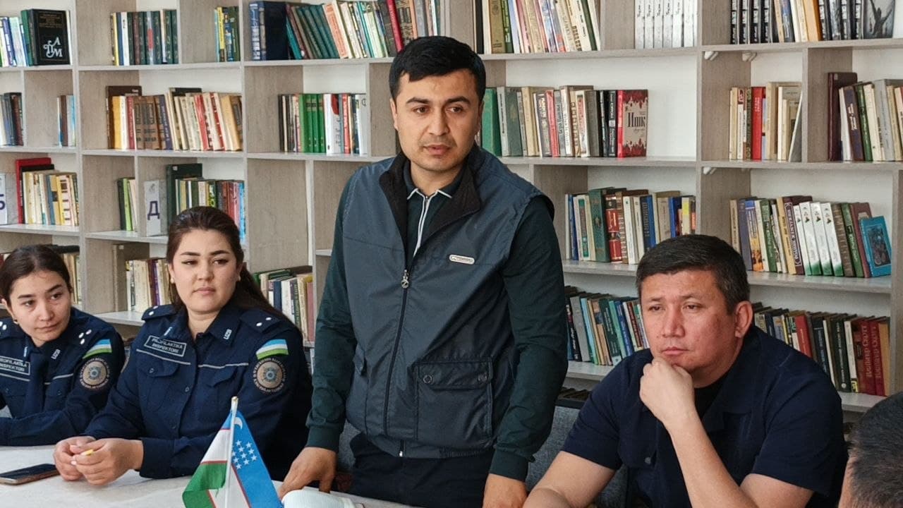 Navoiy shahar hokimi Dilmurod Ergashev 1-sonli umumta’lim maktabida bo‘ldi.