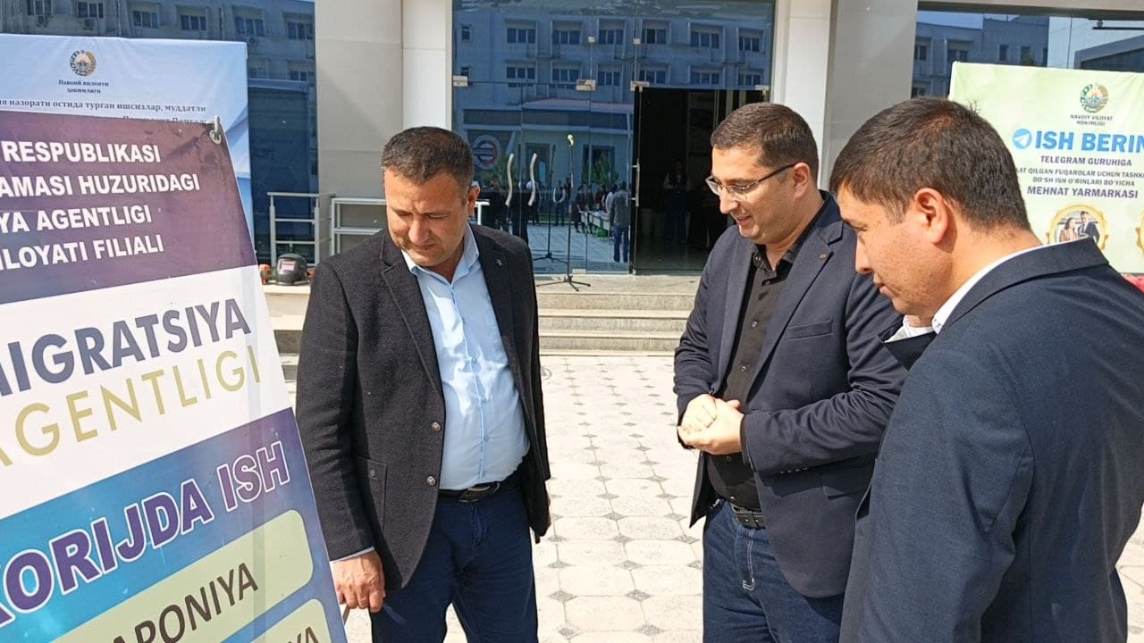 NAVOIY SHAHRIDA 200 DAN ORTIQ FUQAROLAR UCHUN NAVBATDAGI BANDLIK VA MEHNAT YARMARKASI TASHKIL QILINDI