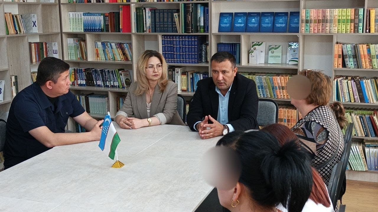 Navoiy shahar hokimi Dilmurod Ergashev 1-sonli umumta’lim maktabida bo‘ldi.