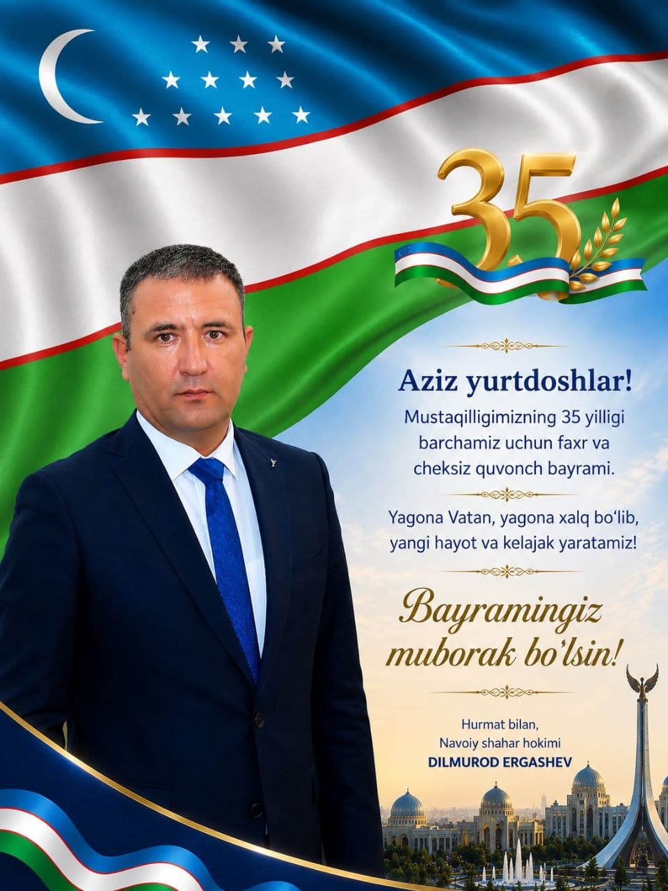 MUSTAQILLIK AYYOMI MUBORAK BO‘LSIN!