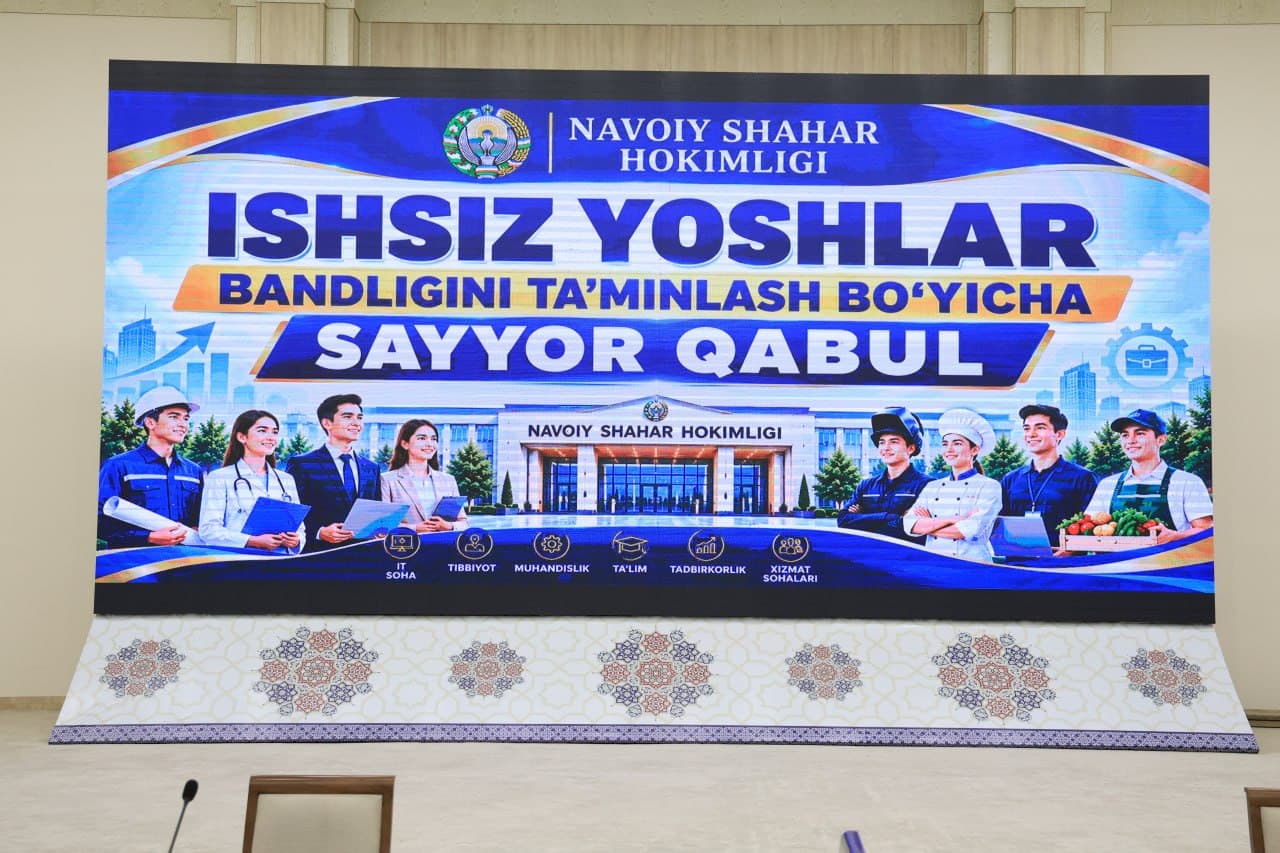 NAVOIY SHAHRIDA YOSHLAR BANDLIGI VA AHOLI MUROJAATLARI BO‘YICHA KENGAYTIRILGAN SAYYOR QABUL O‘TKAZILDI