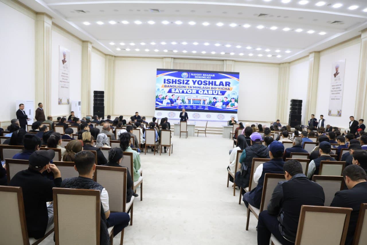 NAVOIY SHAHRIDA YOSHLAR BANDLIGI VA AHOLI MUROJAATLARI BO‘YICHA KENGAYTIRILGAN SAYYOR QABUL O‘TKAZILDI