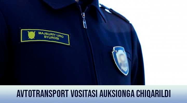 Avtotransport vositasi auksionga chiqarildi