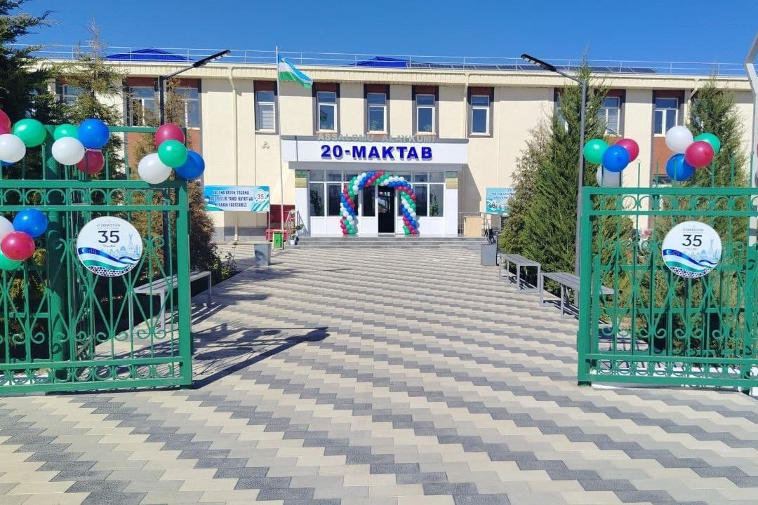 Barcha qulayliklarga ega maktab binosi foydalanishga topshirildi