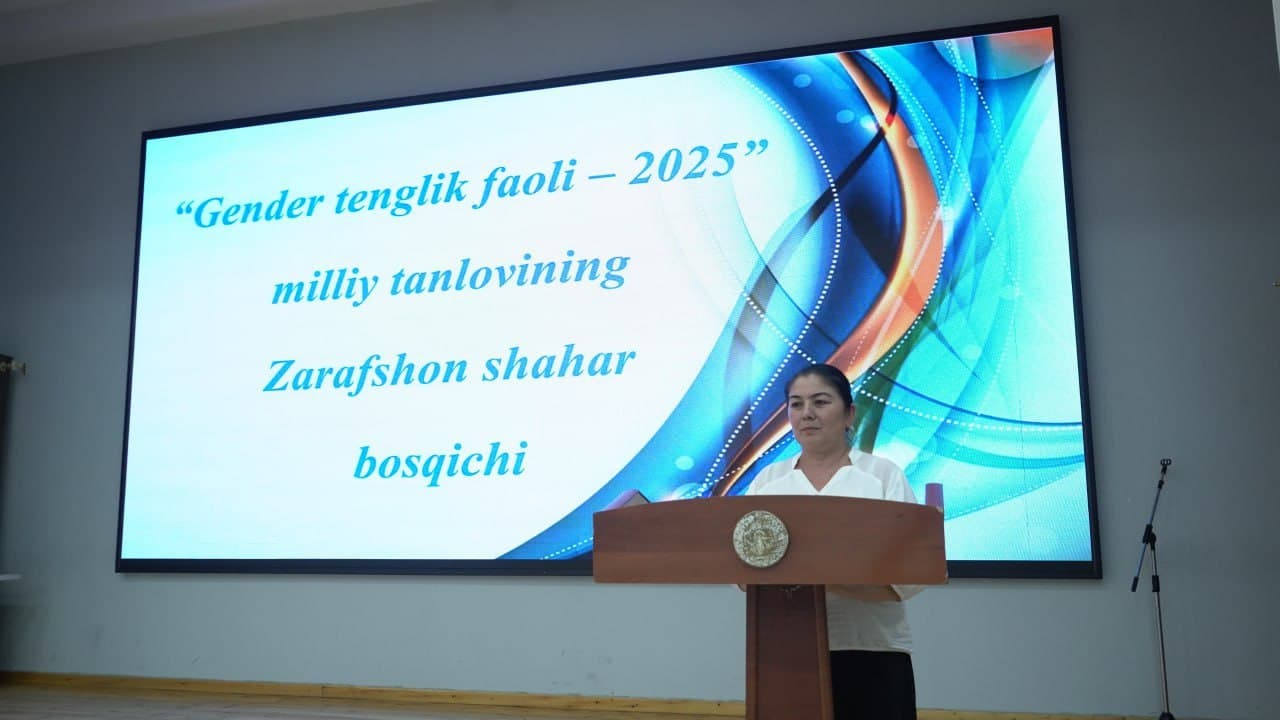 The city stage of the "Gender Equality Activist-2025" competition was held in Zarafshan.