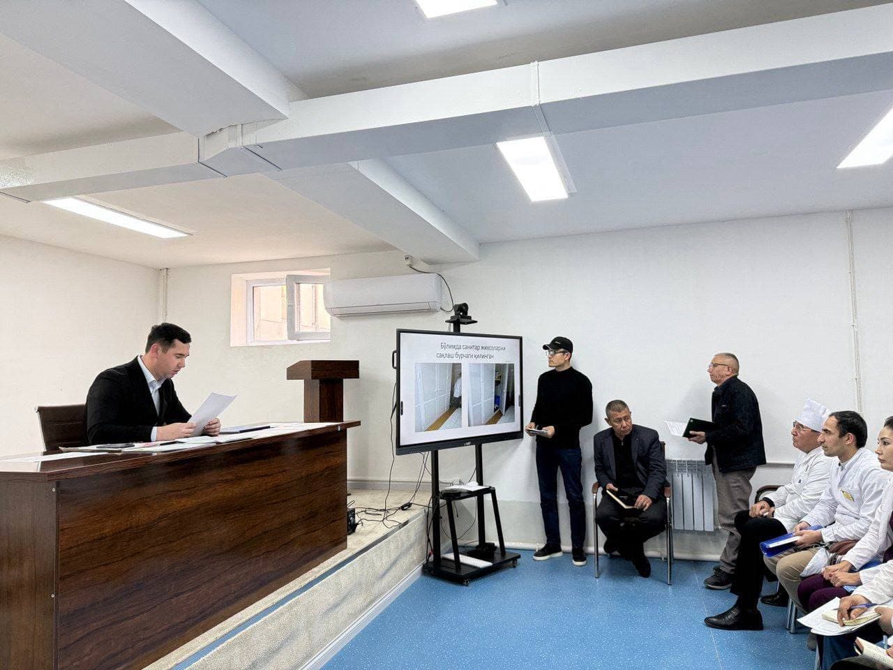 Zarafshon shahar tibbiyot birlashmasida kengaytirilgan yig‘ilishi bo‘lib o‘tdi