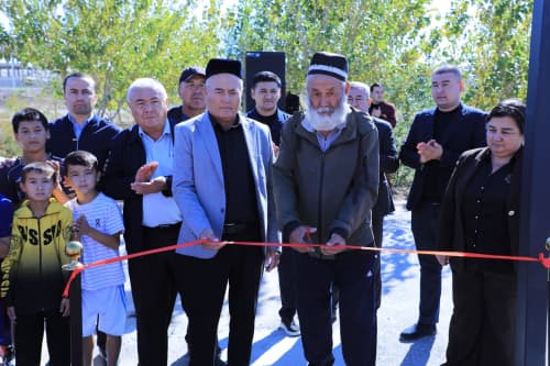 Zarafshon shahrida yana bir yangi zamonaviy sport maydonchasi foydalanishga topshirildi.