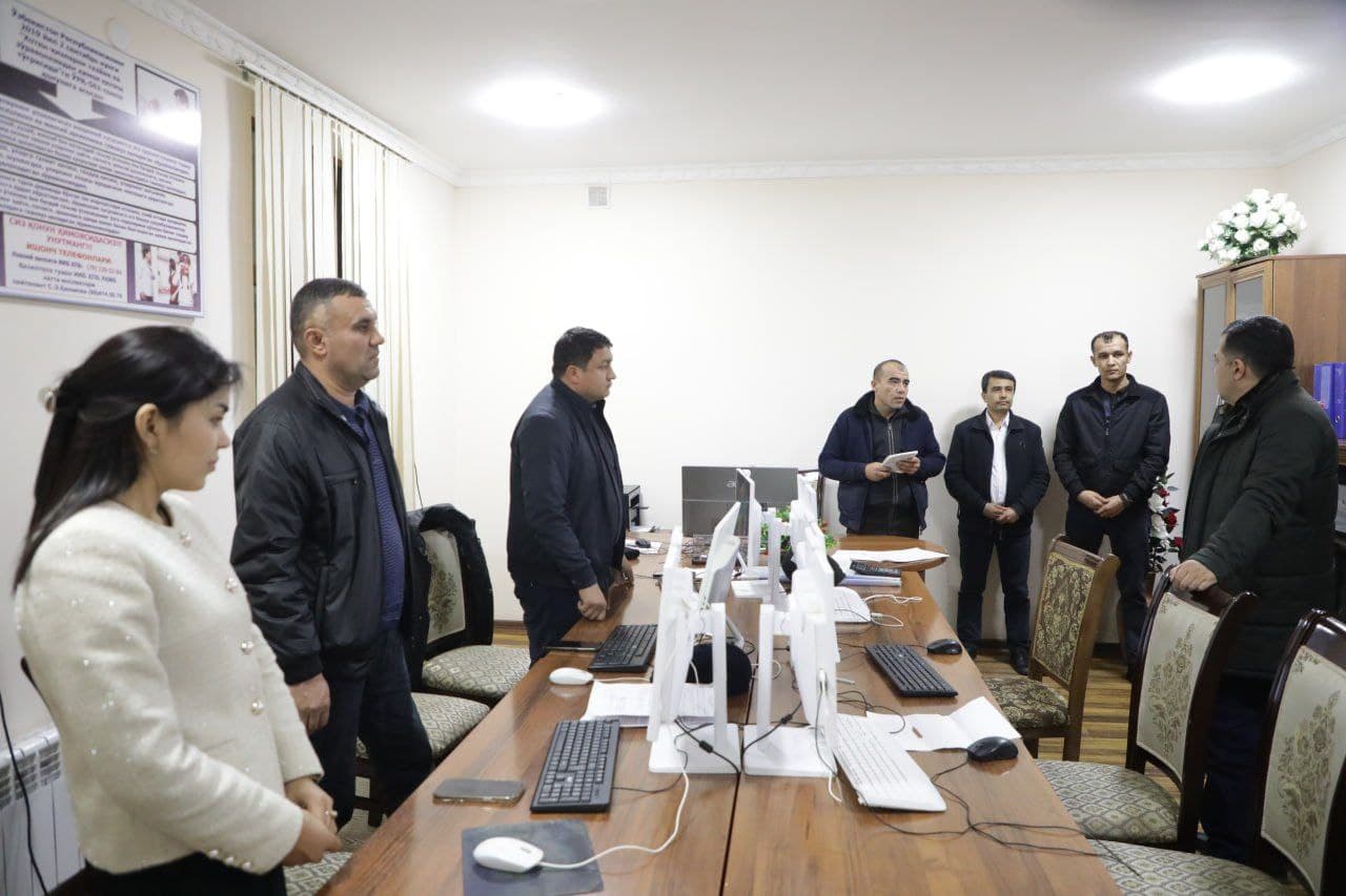 SHTAB FAOLIYATI BILAN TANISHILDI