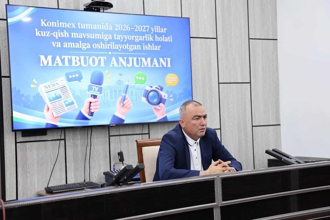 KONIMEX TUMANIDA KUZ-QISH MAVSUMIGA TAYYORGARLIK BO‘YICHA AMALGA OSHIRILAYOTGAN ISHLAR MATBUOT ANJUMANIDA MUHOKAMA QILINDI
