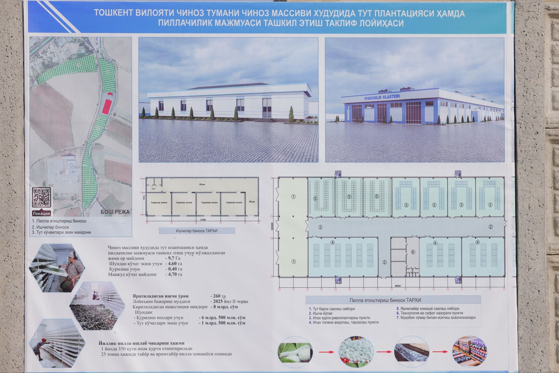 В Чиназе будет создан комплекс по шелководству