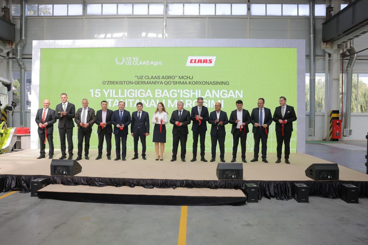“Uz CLAAS Agro” O‘zbekiston-Germaniya qo‘shma korxonasining 15 yilligi nishonlandi