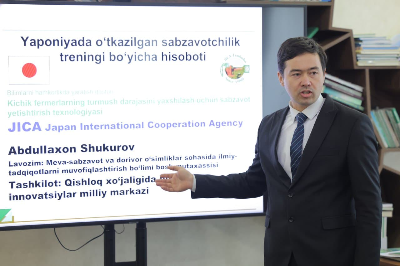 Yaponiya tajribasi: Agrar sohada innovatsion yondashuvlar muhokama qilindi