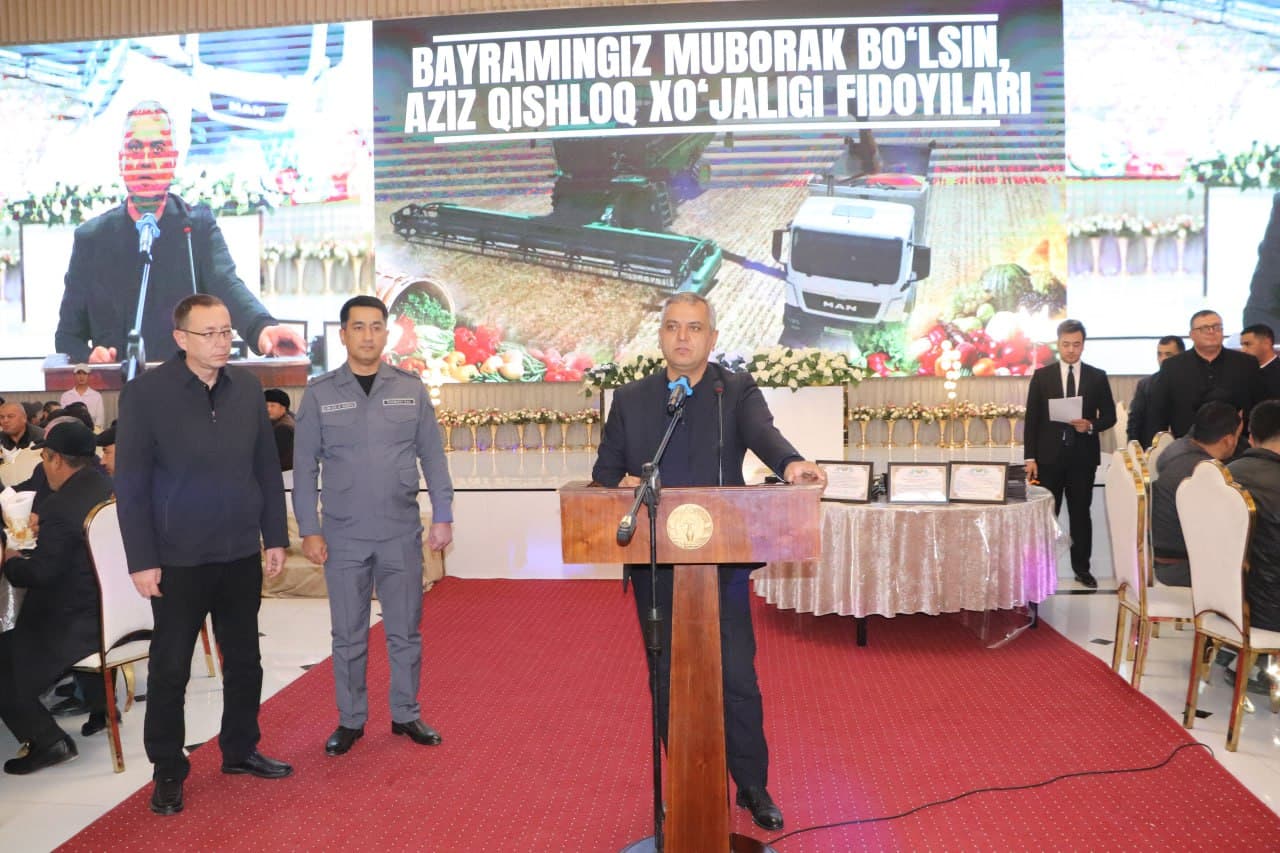 Qamashi tumanida Qishloq xo‘jaligi xodimlari kuni munosabati bilan bayram tadbiri o‘tkazildi