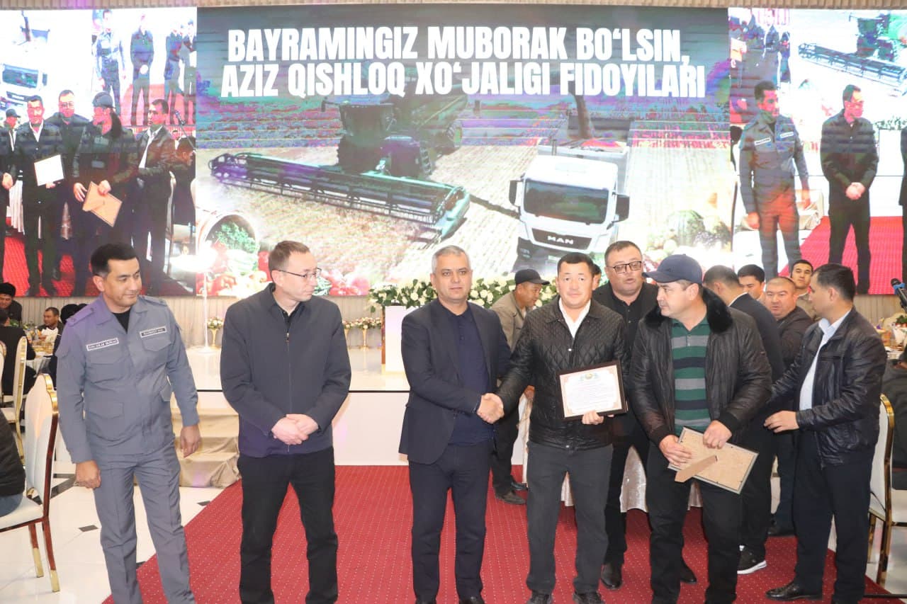 Qamashi tumanida Qishloq xo‘jaligi xodimlari kuni munosabati bilan bayram tadbiri o‘tkazildi