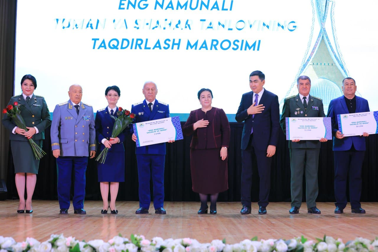 “Eng namunali tuman va shahar” tanlovining Respublika bosqichida Qamashi tumani 1-o'rinni egalladi