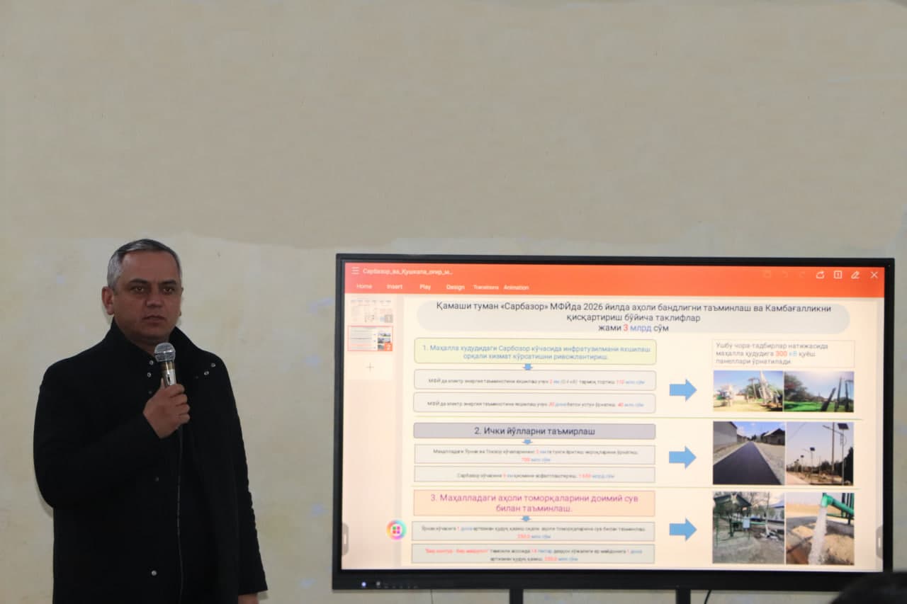 Sarbozor mahallasi yangi qiyofaga kiradi