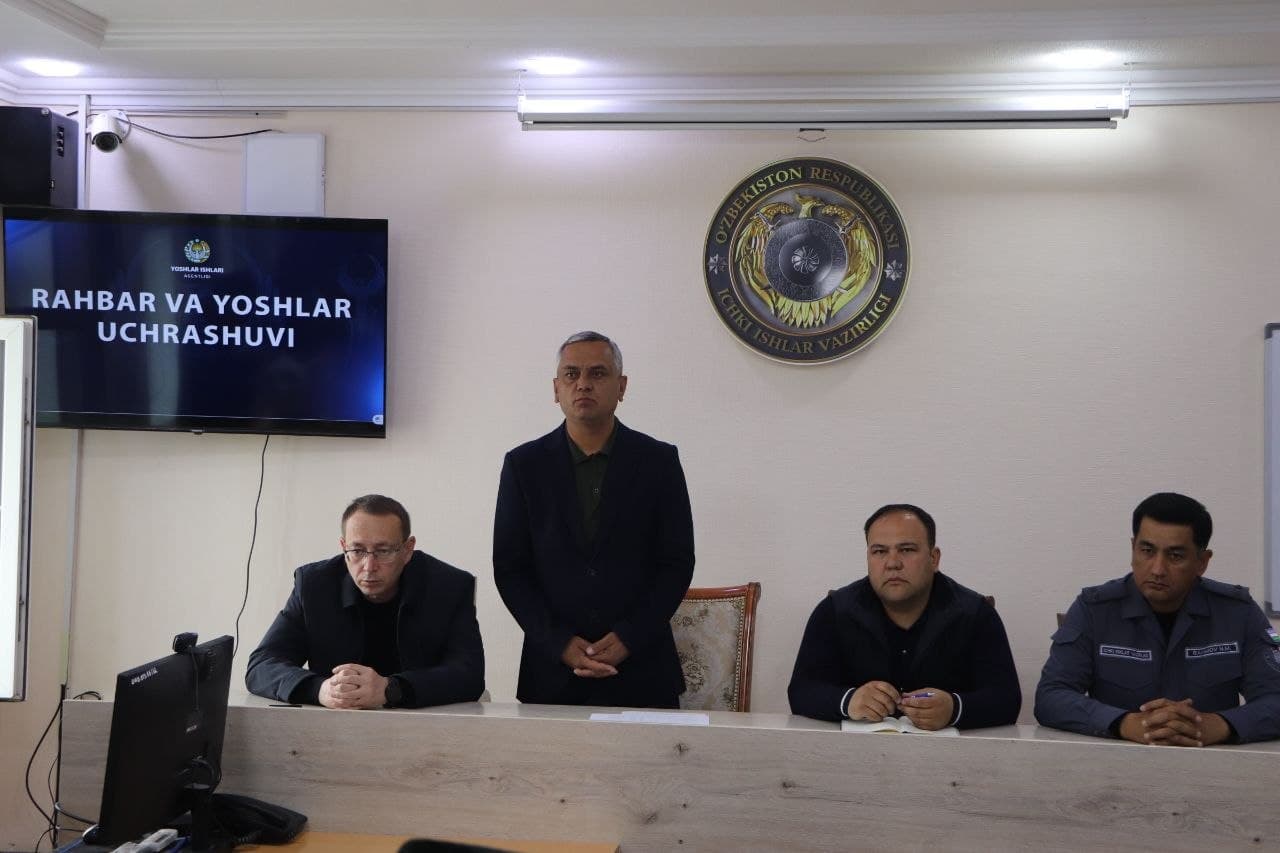 Qamashi tumanida yoshlar bilan ochiq muloqot tashkil etildi