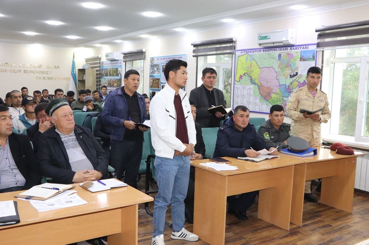 Qamashi tumanida yoshlar bilan ochiq muloqot tashkil etildi