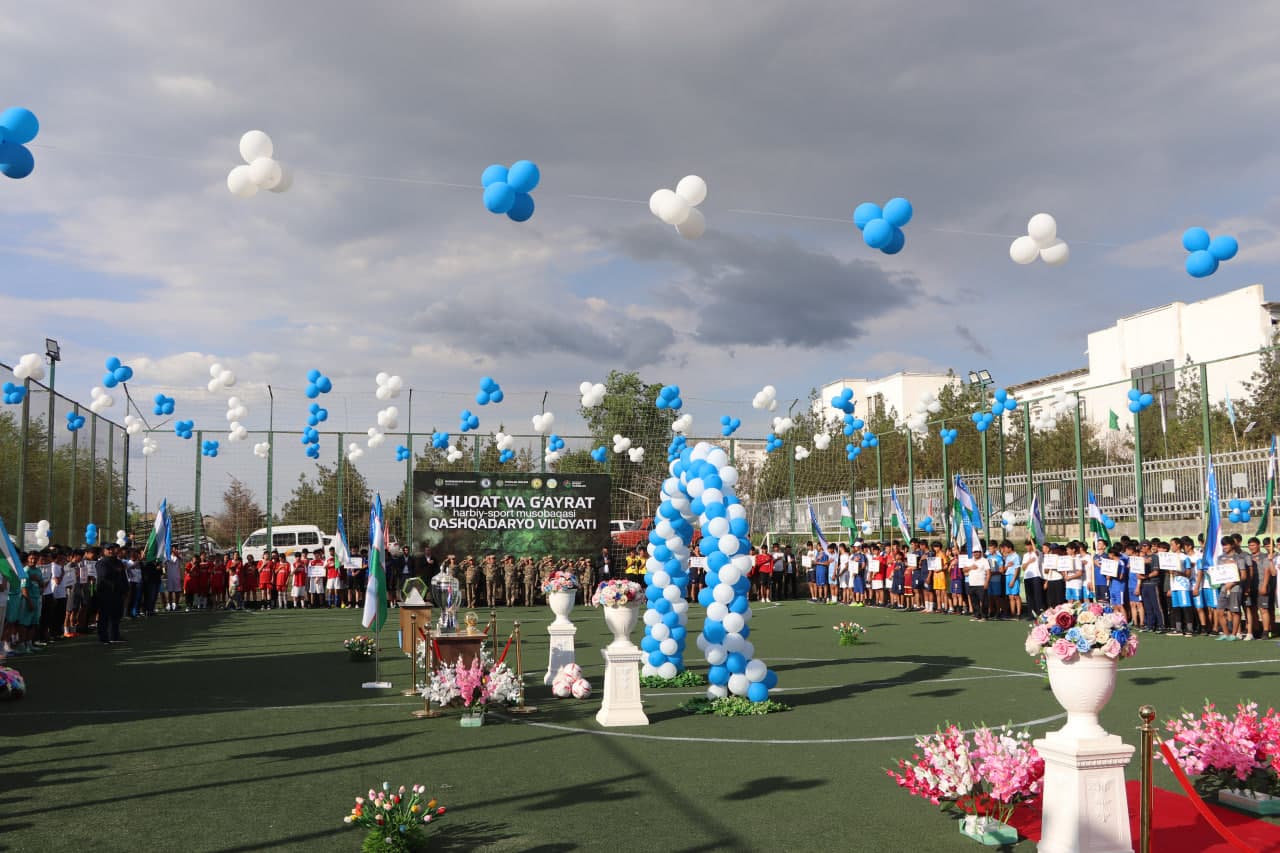 Qamashi tumanida DXX kubogi va “Shijoat va g‘ayrat” sport musobaqalariga start berildi