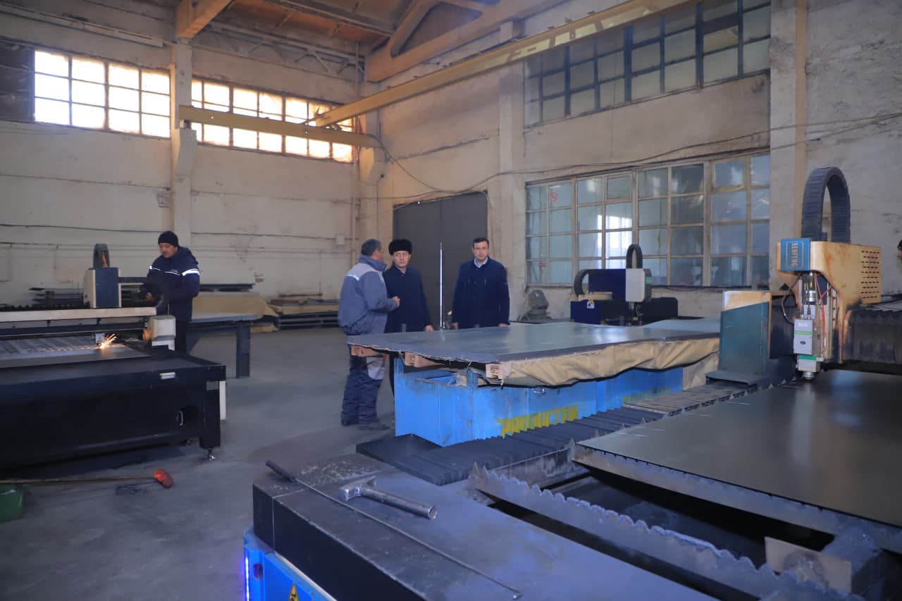 Kichik sanoat zonasidagi korxonalar faoliyati o‘rganildi