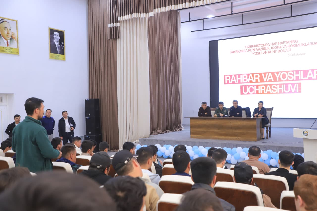 TUPROQQAL’ADA RAHBAR VA YOSHLAR UCHRASHUVI BO‘LIB O‘TDI