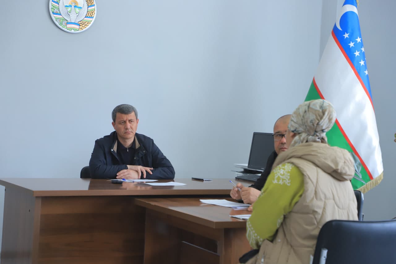 Tuproqqal’a tumanida fuqarolar qabuli o‘tkazildi
