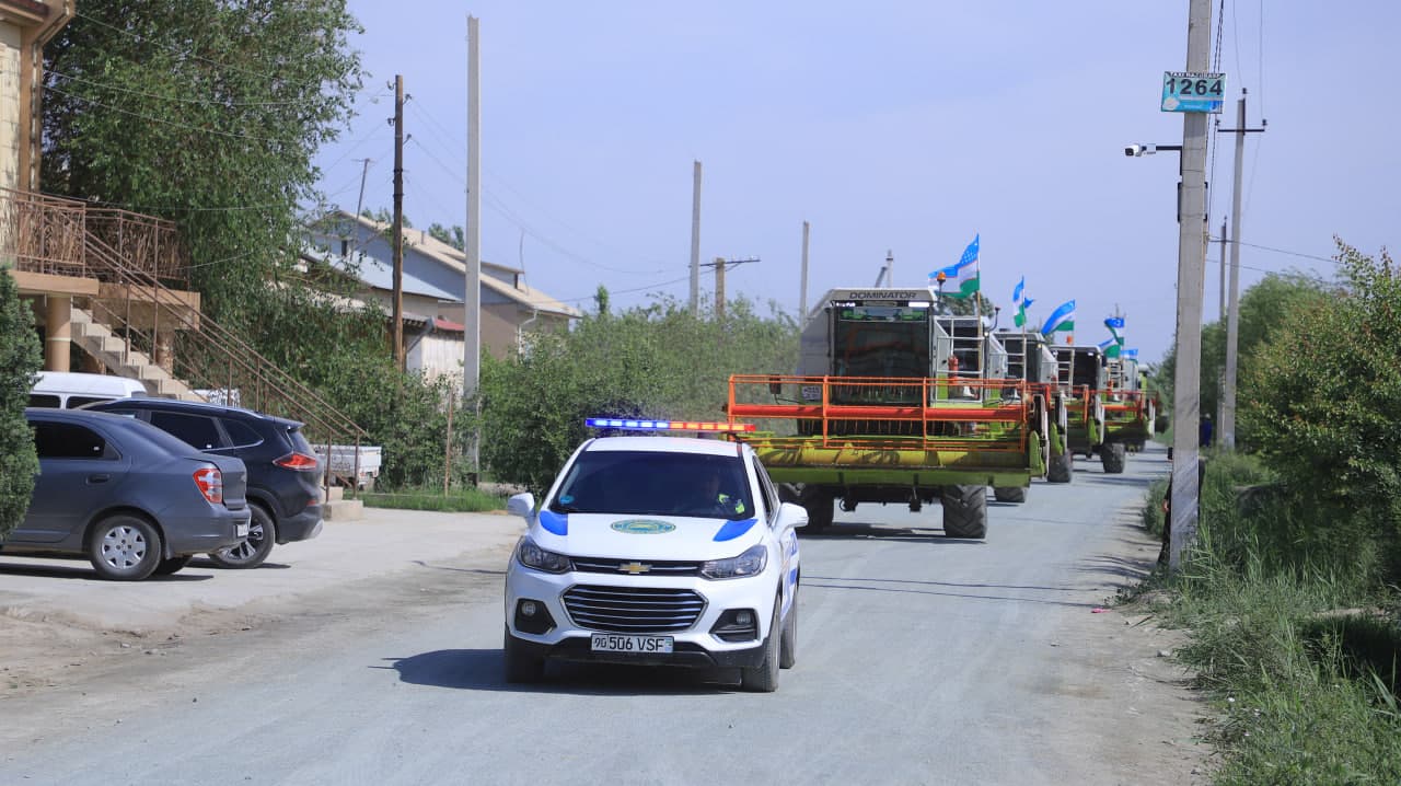 Hazoraspda g‘alla o‘rimiga shaylik: 16 ta yuqori unumli kombayn mavsumga tayyor