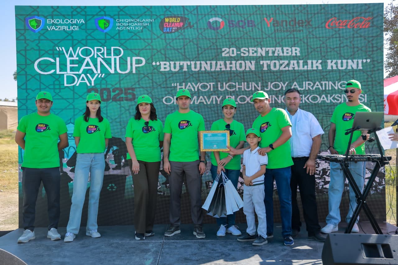 “World cleanup day”: respublikamiz hududlari jami 55,7 tonna chiqindilardan tozalandi