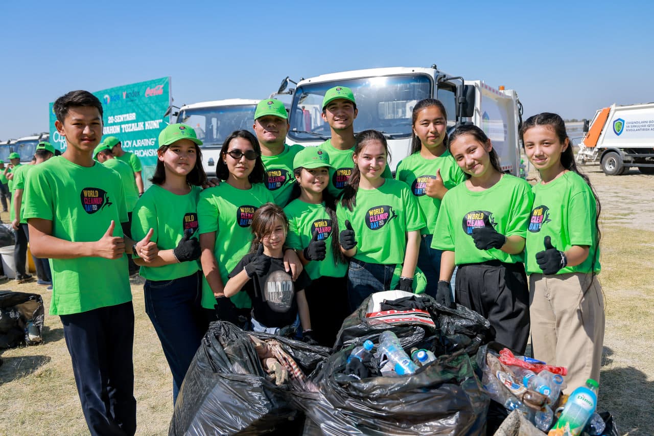 “World cleanup day”: respublikamiz hududlari jami 55,7 tonna chiqindilardan tozalandi