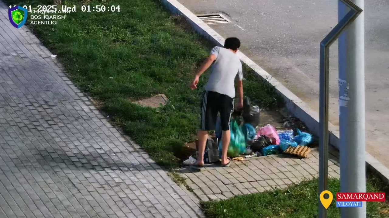 С начала года в Узбекистане выявлено почти 10 тысяч случаев незаконного выброса отходов в неустановленные места