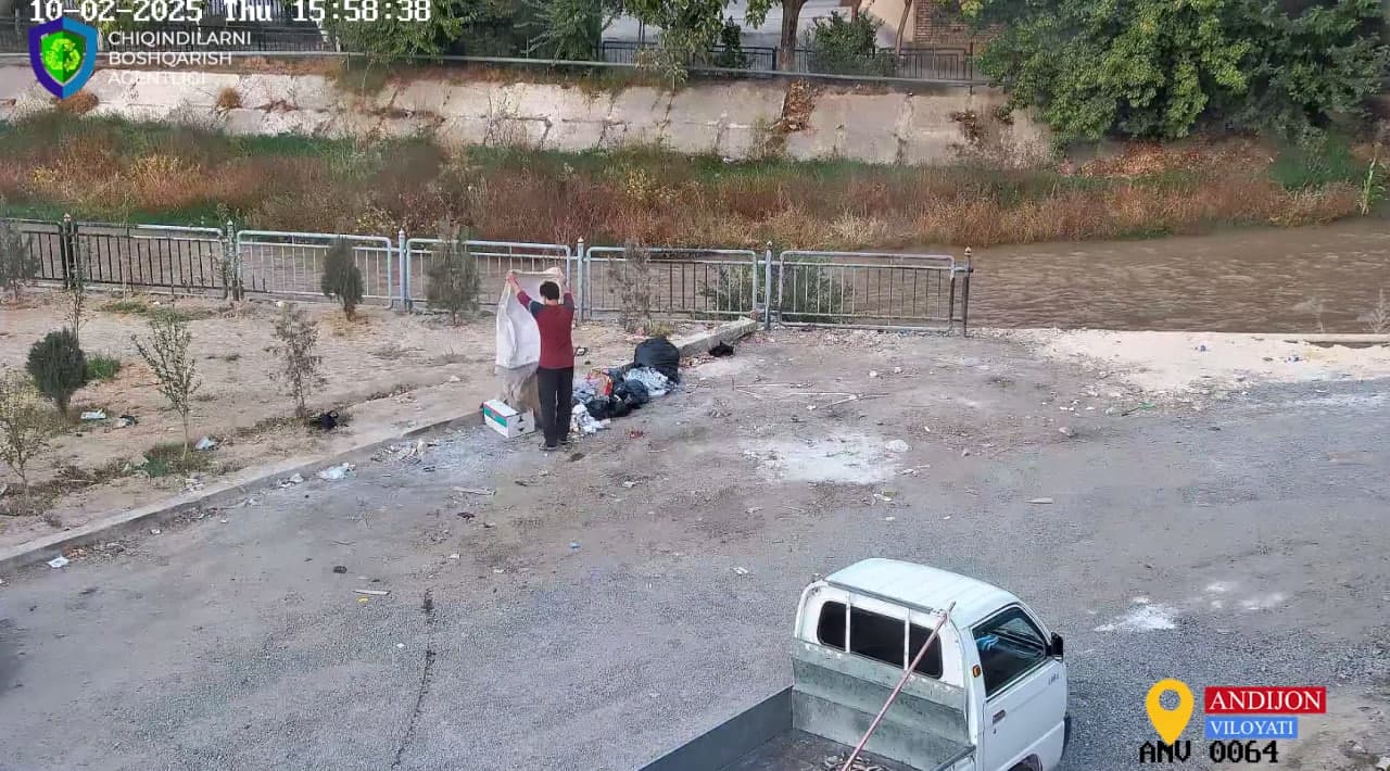 С начала года в Узбекистане выявлено почти 10 тысяч случаев незаконного выброса отходов в неустановленные места