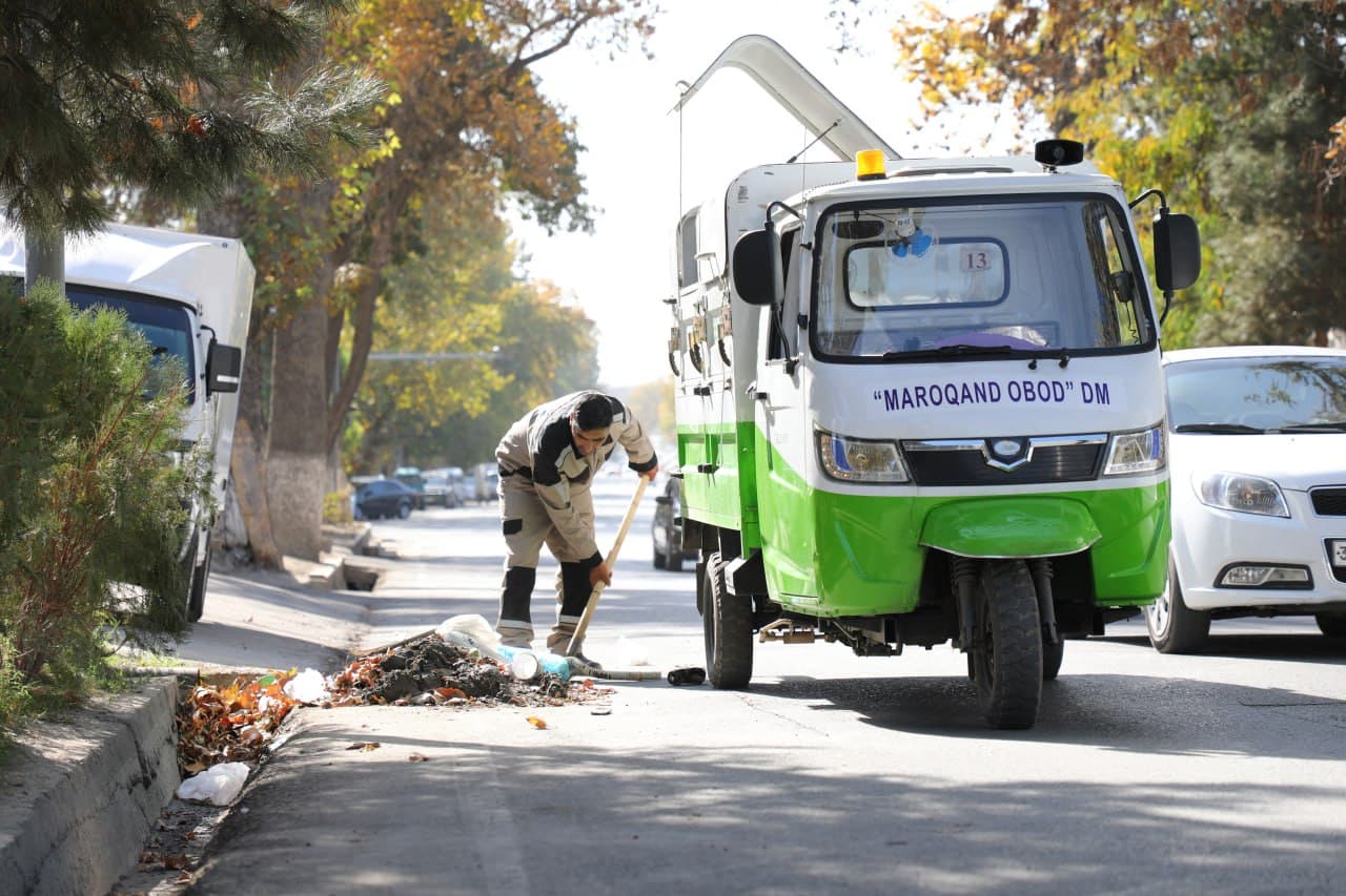 Over 14 days, nearly 500 tons of solid household waste were removed in Samarkand