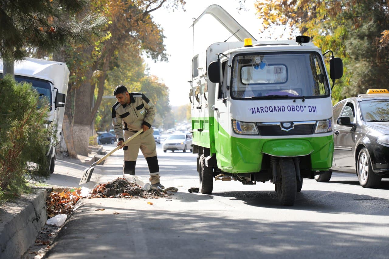 Over 14 days, nearly 500 tons of solid household waste were removed in Samarkand