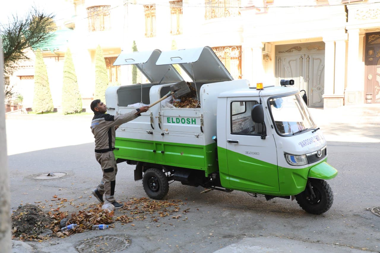 Over 14 days, nearly 500 tons of solid household waste were removed in Samarkand