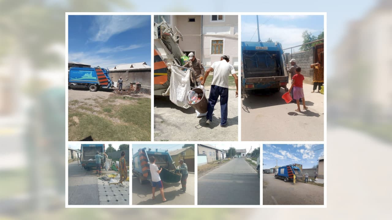 "Dolzarb 40 kunlik" aksiyasi doirasida har kuni 20 ming tonnagacha chiqindi olib chiqilmoqda