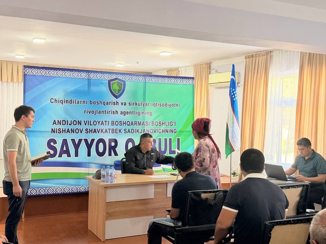 In Andijan, citizens' appeals regarding waste services were reviewed