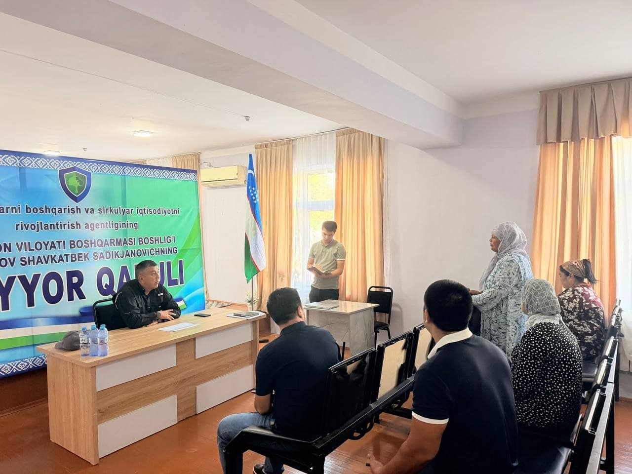 In Andijan, citizens' appeals regarding waste services were reviewed