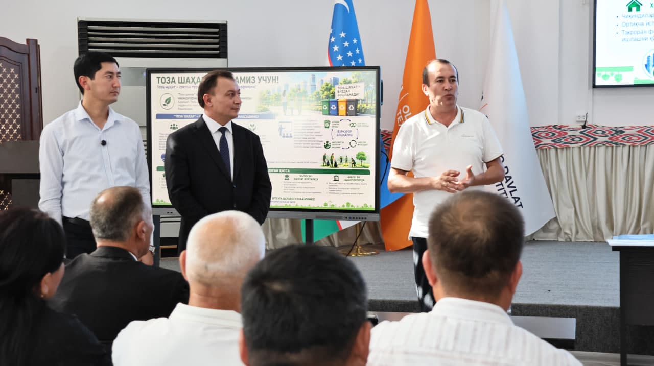 “Toza shahar”: chiqindilarni boshqarishning zamonaviy usullari targ‘ib qilindi