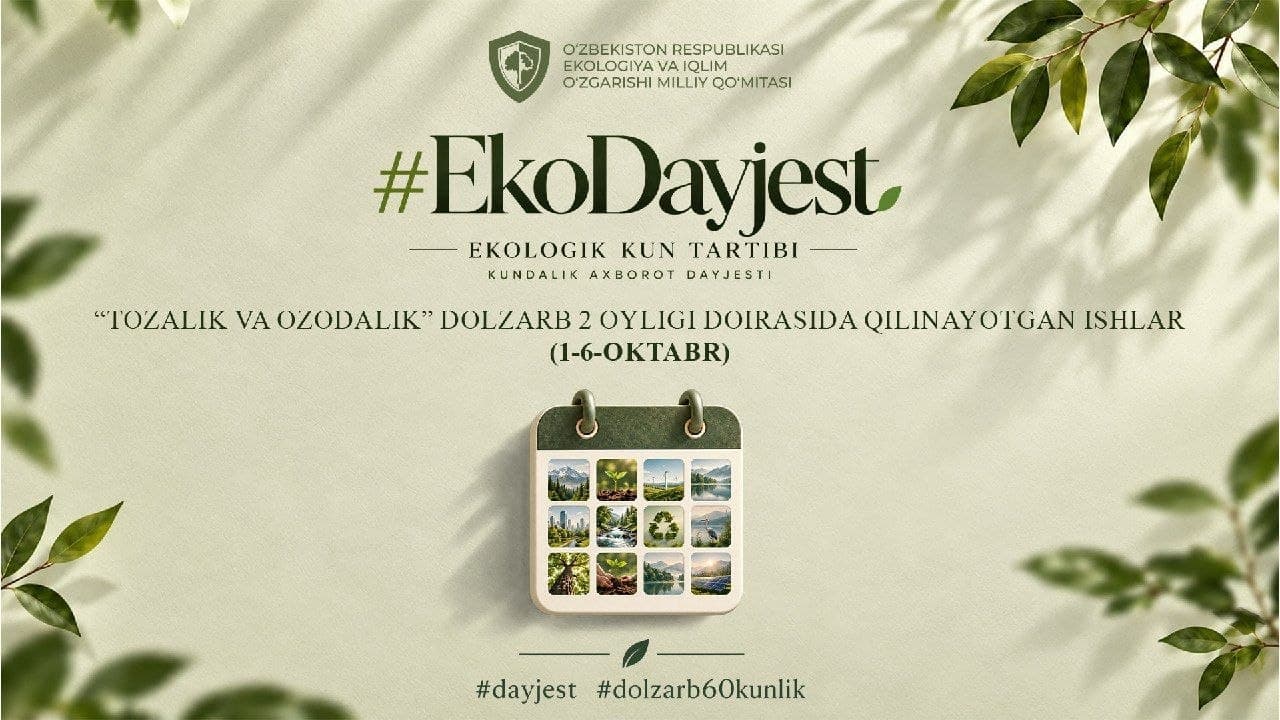"Tozalik va ozodalik” dolzarb ikki oyligiga start berildi