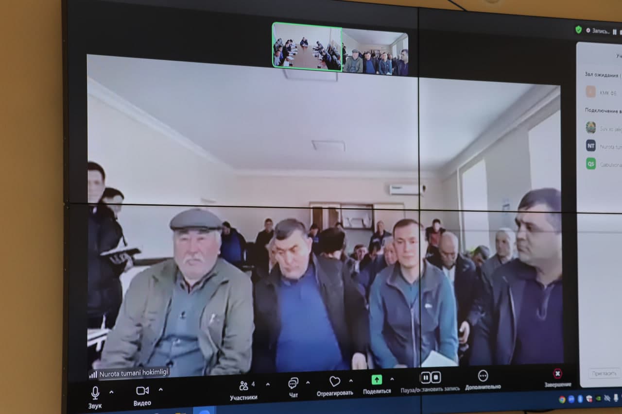 NUROTA TUMANI SUV ISTE’MOLCHILARI BILAN VIDEOMULOQOT O‘TKAZILDI