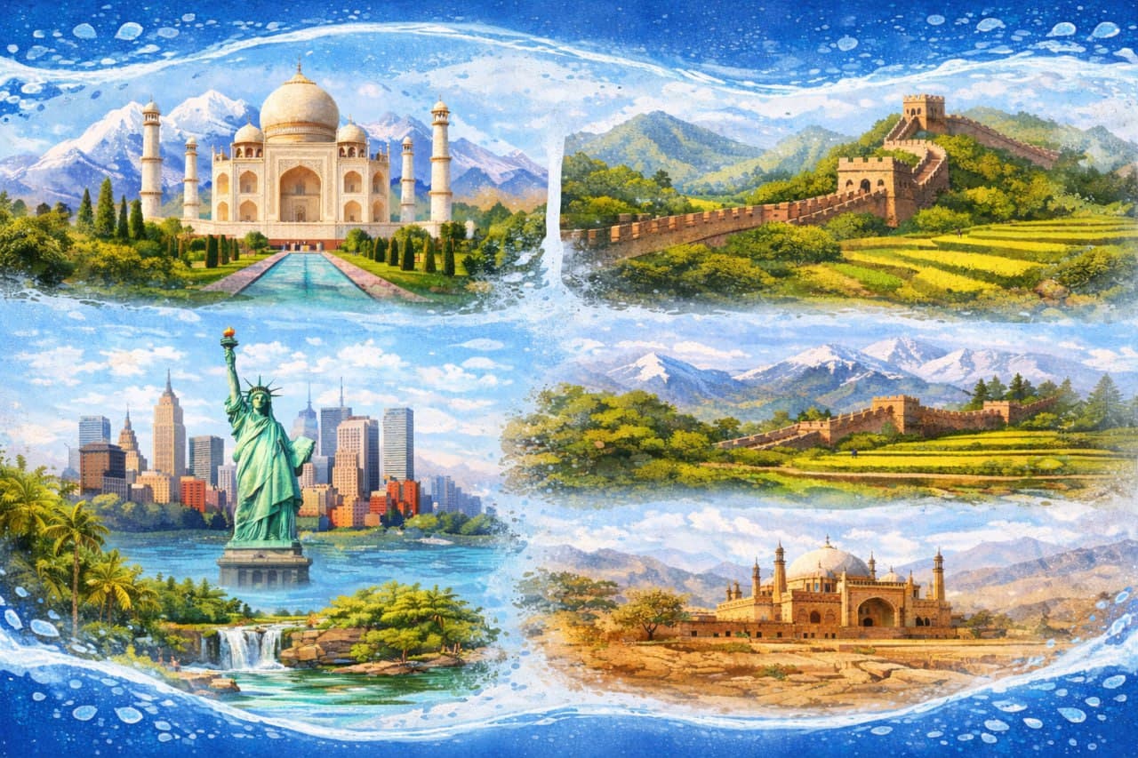 ENG KO‘P SUV ISTE’MOL QILUVCHI 5 TA MAMLAKAT