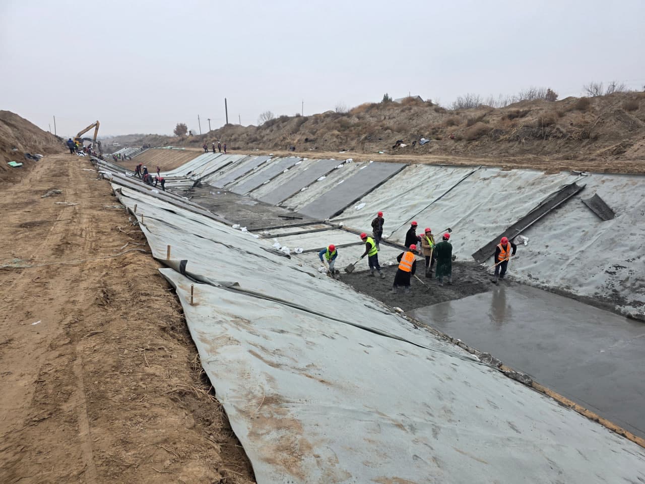 “Bobotog‘”da betonlash ishlari qanday olib borilmoqda