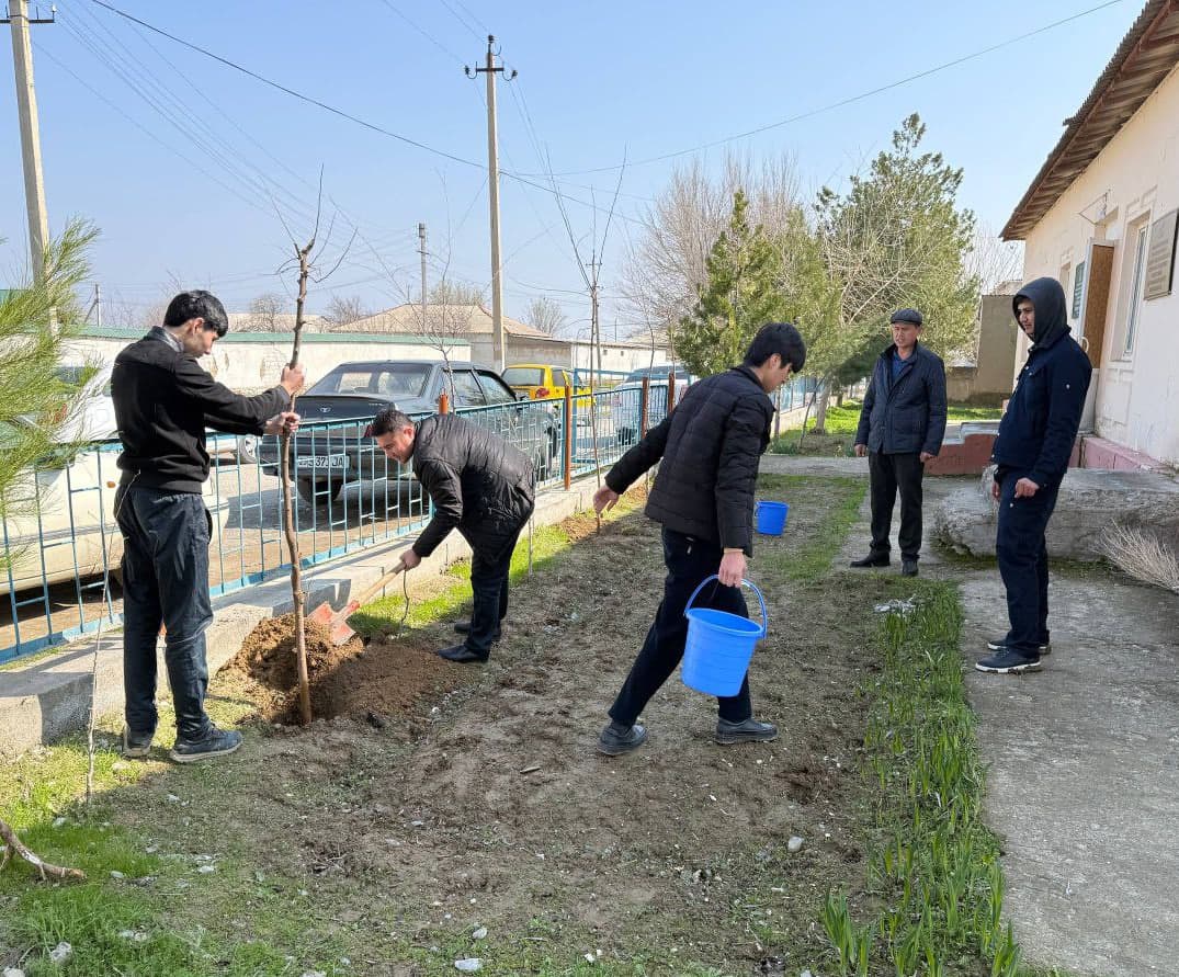 Tizim xodimlari ham hasharda faol ishtirok etmoqda