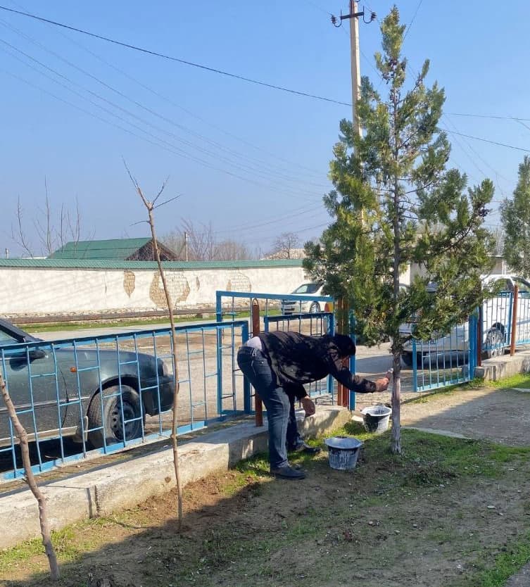 Tizim xodimlari ham hasharda faol ishtirok etmoqda