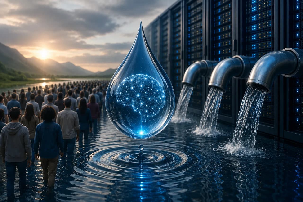Искусственный интеллект к 2030 году сможет потреблять воду, необходимую для нужд 1,3 млрд человек - ООН